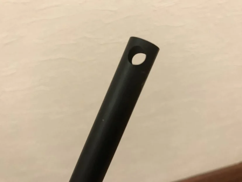 丸型ポールの先端