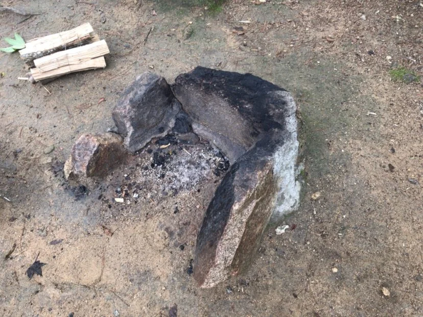 自然の森ファミリーオートキャンプ場の焚き火台